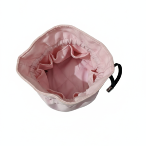 drawstring bucket-style pouch