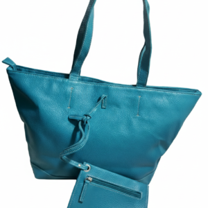 Turquoise tote bag