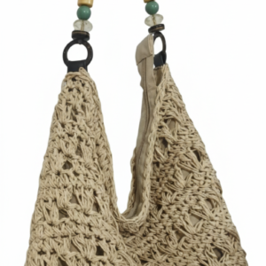 hand-woven hobo bag