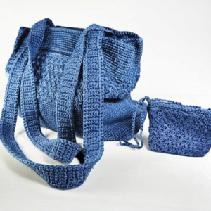 handcrafted crochet tote bag